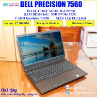 Dell Precision 7560 Xeon W-11955M Ram 16g/ssd 512g/Card Quadpro T1200 4G/Màn 15.6FullHD IPS