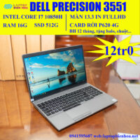 DELL PRECISION 3551 i7 10850H, RAM 16GB, SSD 512GB, 15.6″ FullHD, VGA Nvidia P620 4GB